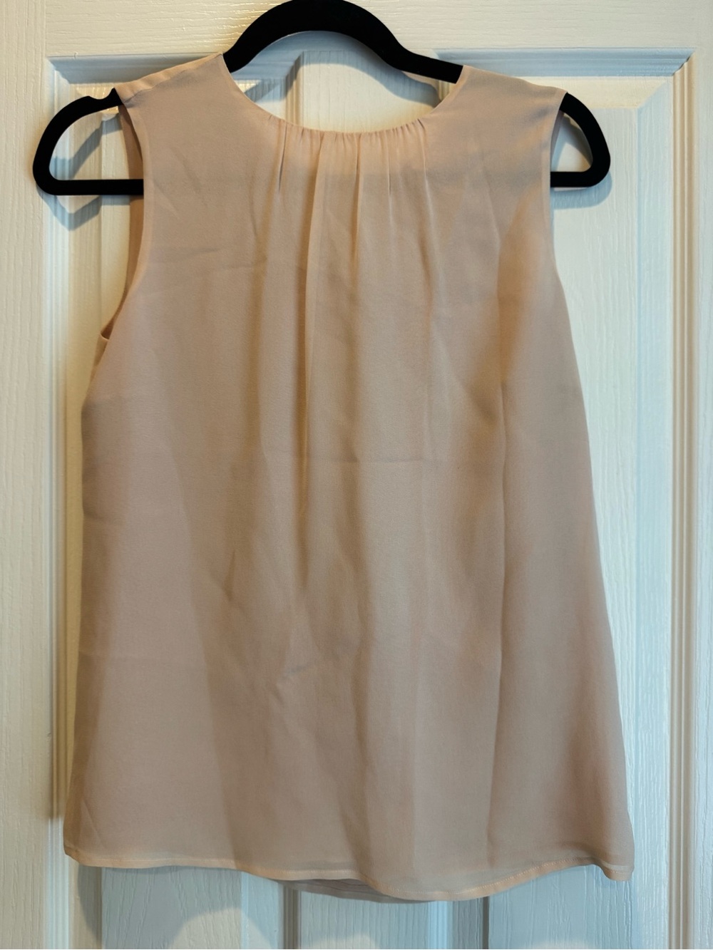 Tory Burch Blush Pink Sleeveless Bow Back Blouse Size 2